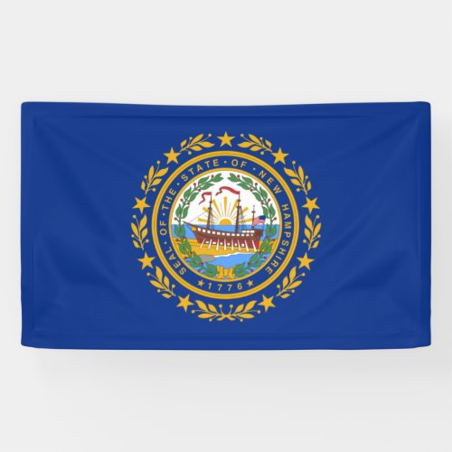 State Flag of New Hampshire Banner