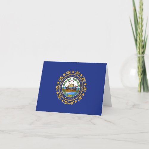 State flag of New Hampshire Card
