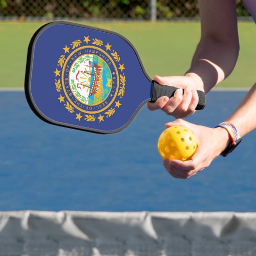 State Flag of New Hampshire USA Pickleball Paddle