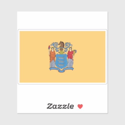 State flag of New Jersey Sticker