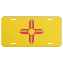 New Mexico  State Flag Custom License Plate  Emblem Original   Version 