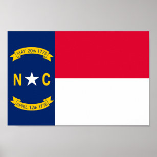 State flag of North Carolina Poster