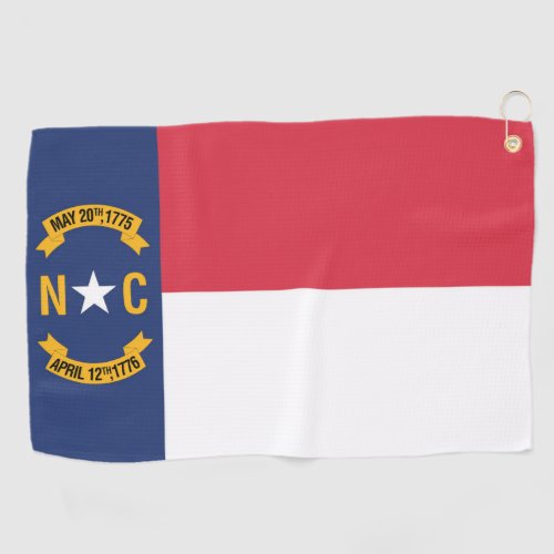 State Flag of North Carolina USA Golf Towel