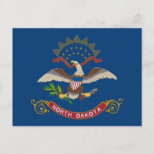 State Flag of North Dakota Postcard