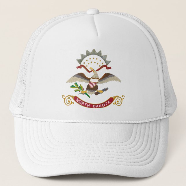 State Flag of North Dakota Trucker Hat (Front)