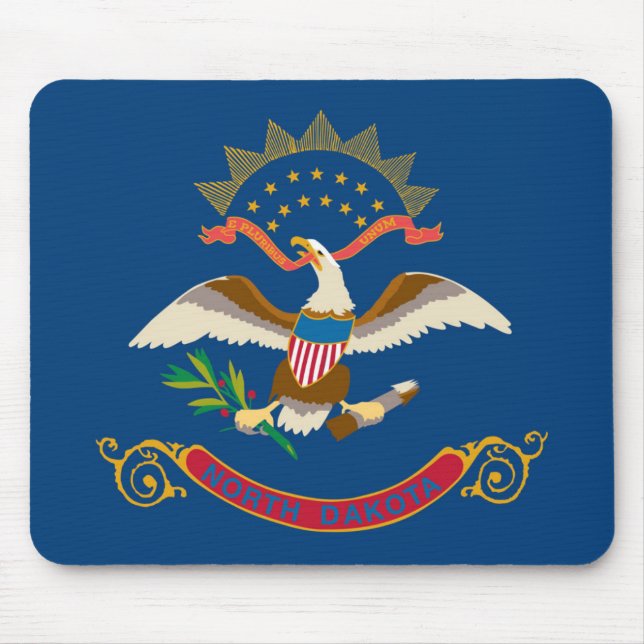 State Flag of North Dakota, USA Mouse Pad (Front)