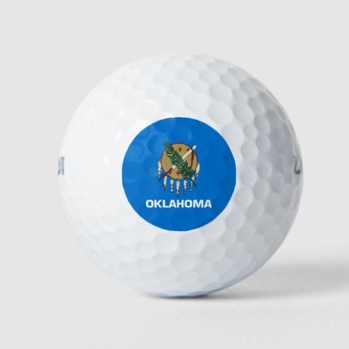 State Flag of Oklahoma Golf Balls