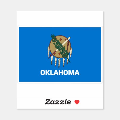 State flag of Oklahoma Sticker