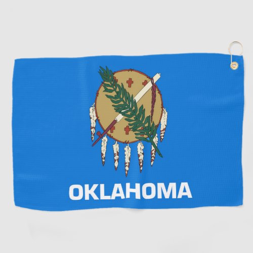 State Flag of Oklahoma USA Golf Towel