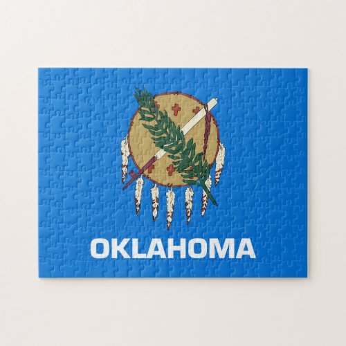 State Flag of Oklahoma USA Jigsaw Puzzle