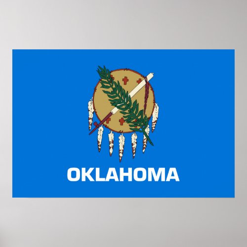 State Flag of Oklahoma USA Poster