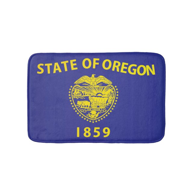 State Flag of Oregon, USA Bath Mat (Front)