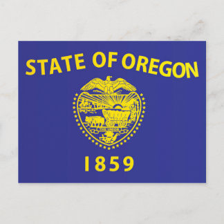 State Flag of Oregon, USA Postcard