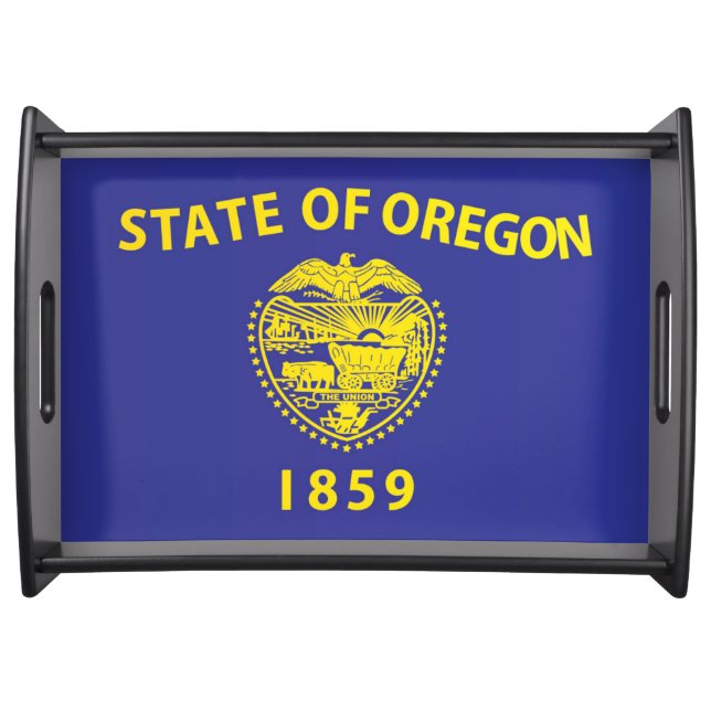 State Flag of Oregon, USA Serving Tray (Front)