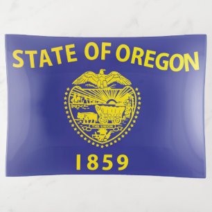 State Flag of Oregon, USA Trinket Tray