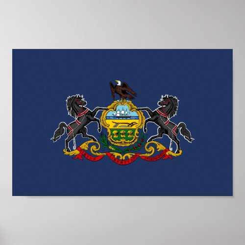 State flag of Pennsylvania Poster