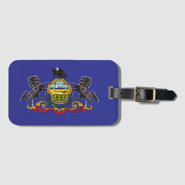 State Flag of Pennsylvania, USA Luggage Tag (Front Horizontal)
