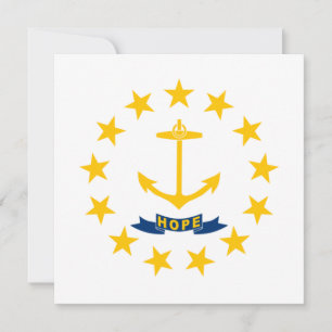State Flag of Rhode Island Card