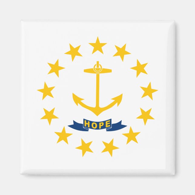 State Flag of Rhode Island Magnet (Front)