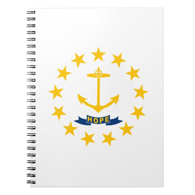 State Flag of Rhode Island Notebook (Front)