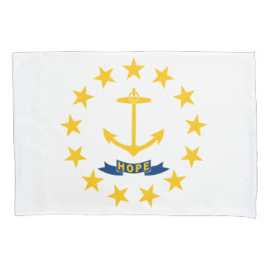 State Flag of Rhode Island Pillow Case