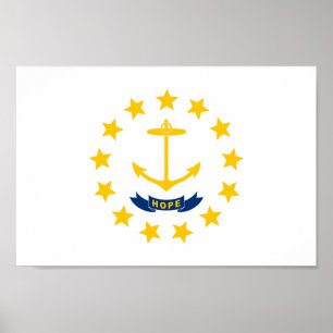 State flag of Rhode Island Poster