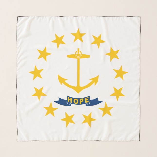 State Flag of Rhode Island Scarf (Front)