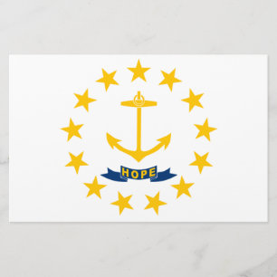 State Flag of Rhode Island Stationery