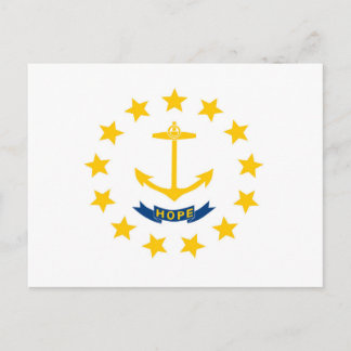 State Flag of Rhode Island, USA Postcard