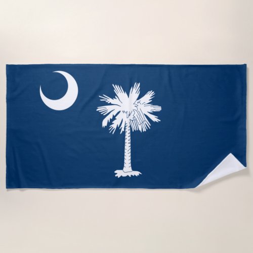 State Flag of South Carolina Beach Towel