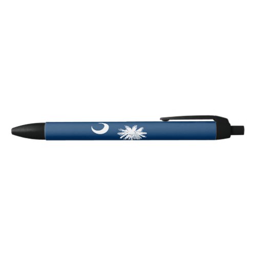 State Flag of South Carolina Black Ink Pen