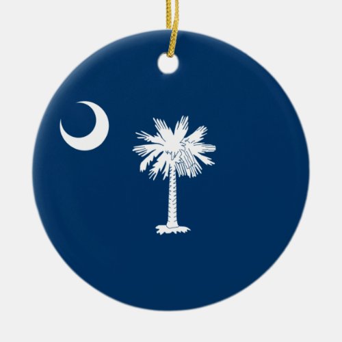 State Flag of South Carolina Ceramic Ornament