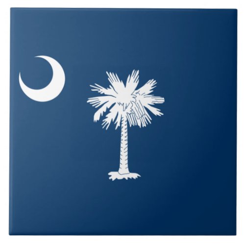 State Flag of South Carolina Ceramic Tile