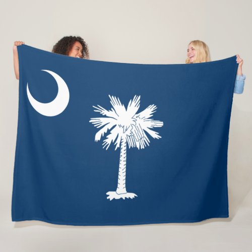 State Flag of South Carolina Fleece Blanket