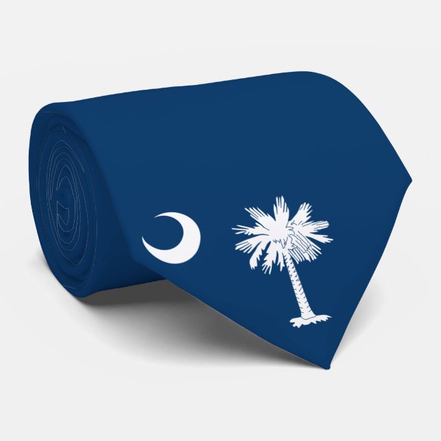State Flag of South Carolina Neck Tie (Rolled)