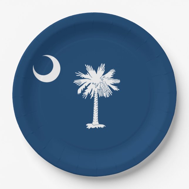State Flag of South Carolina Paper Plates (Front)
