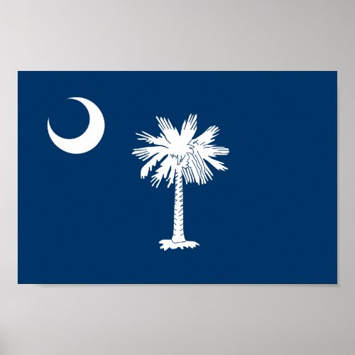 State flag of South Carolina Poster