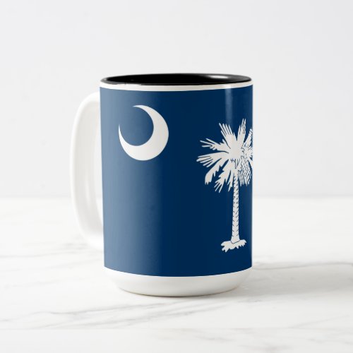 State Flag of South Carolina Two_Tone Coffee Mug