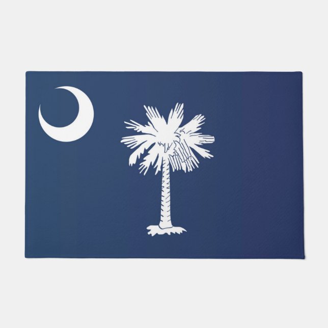 State Flag of South Carolina, USA Doormat (Front)