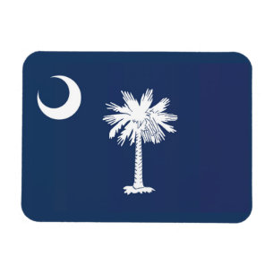 State Flag of South Carolina, USA Magnet
