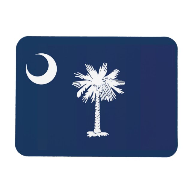 State Flag of South Carolina, USA Magnet (Horizontal)