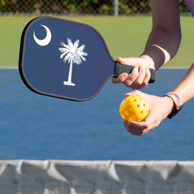 State Flag of South Carolina, USA Pickleball Paddle (Insitu)