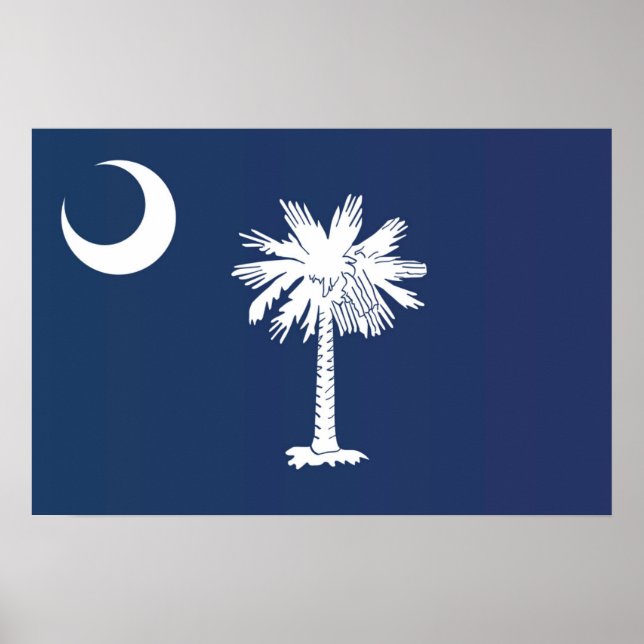 State Flag of South Carolina, USA Poster (Front)