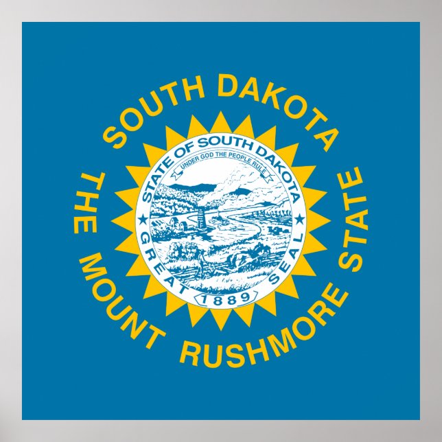 State Flag of South Dakota Poster (Front)