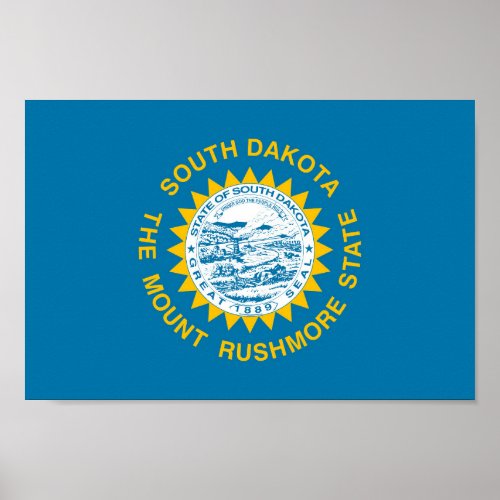 State flag of South Dakota Poster