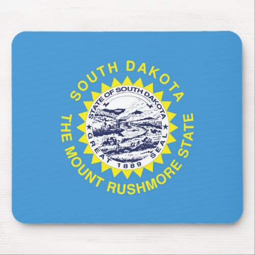 State Flag of South Dakota USA Mouse Pad