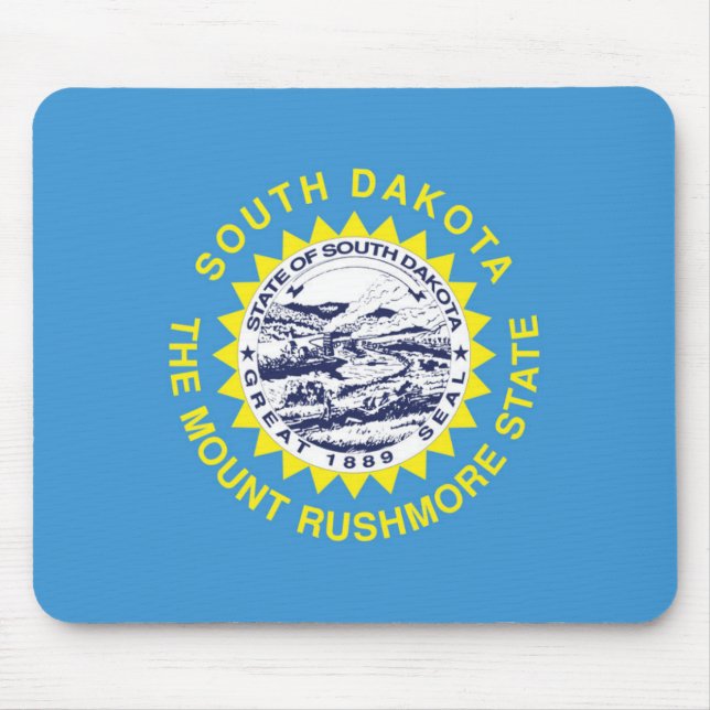 State Flag of South Dakota, USA Mouse Pad (Front)