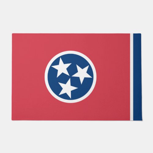 State Flag of Tennessee USA Doormat