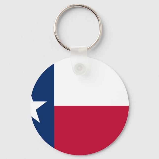 State Flag of Texas Keychain (Front)