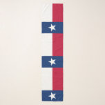 State Flag of Texas Scarf<br><div class="desc">This bold and bright scarf features an oversize image of the red, blue and white of the Texas state flag, complete with the famous lone star. The image is repeated down the length of the scarf.</div>